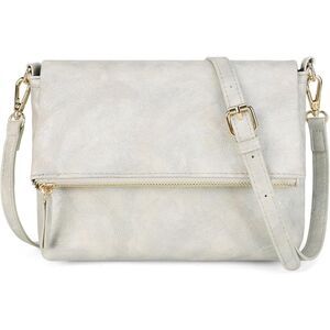 Women Silvery Imported PU Leather Fashion Cross Body Purse Shoulder Bag